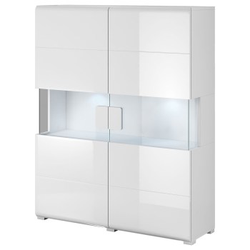 Komoda DELTO TL42 biały / biały połysk